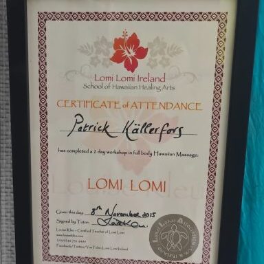 DIPLOM- Lomi Lomi Nui Level II, Killorglin Ireland
